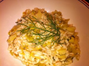 Fennel, Leek, and Celery Risotto